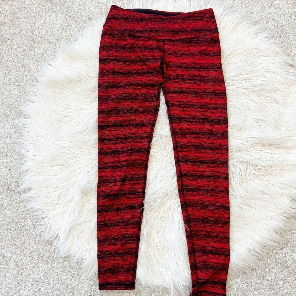 Stylish Red and Black Leggings